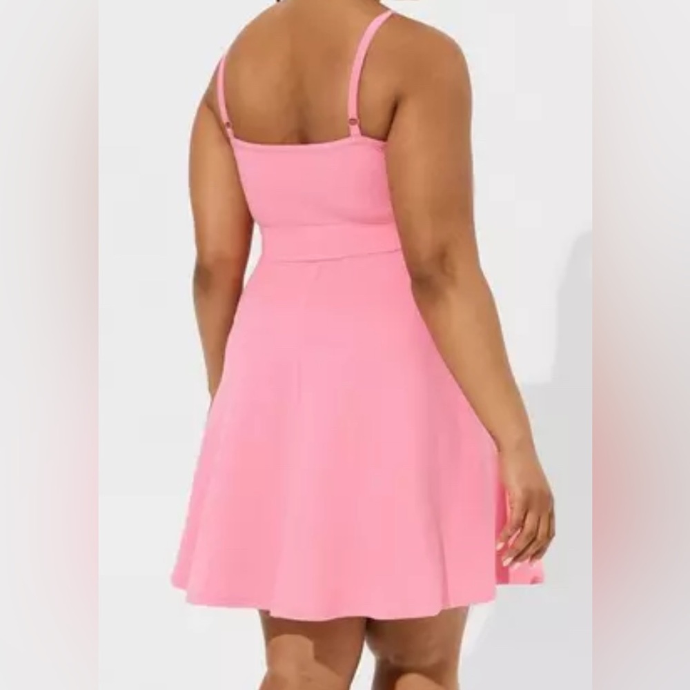 Torrid Mini Foxy Skater Tank Dress - Chateau Rose - Picture 4 of 7